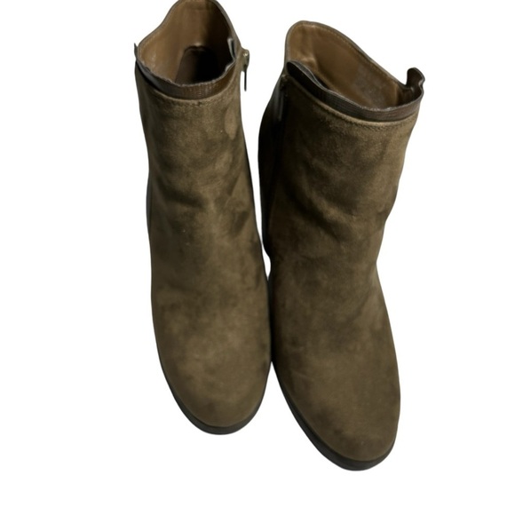 Shoe Dazzle Suede Heeled Booties Womans 8 - Picture 2 of 13